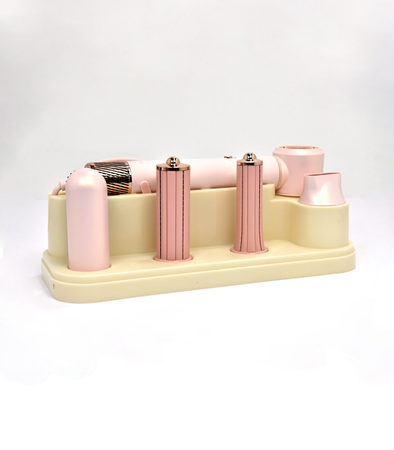 SUSZARKA DO WŁOSÓW 5w1 RÓŻOWA WIELOFUNKCYJNA 3 PRĘDKOŚCI NAWIEWU 3 POZIOMY TEMPERATURY ZIMNY NAWIEW JONIZACJA DO SUSZENIA LOKÓW WYGŁADZANIA