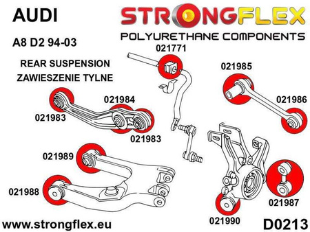Tuleja tylnego górnego wahacza SPORT