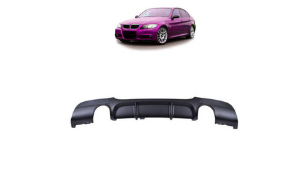 Tylny dyfuzor Matt Black BMW 3 E90 E91 2004-2011