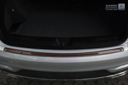 Nakładka na zderzak tylny do MERCEDES GLE klasa Carbon+Stal