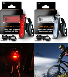 LAMPKA ROWEROWA LED TYŁ PRZÓD USB 50 LUMENÓW NA ROWER