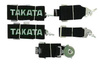 Pasy sportowe 5p 3" Black - Takata Replica