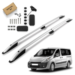 Relingi dachowe Peugeot Expert II VF3 L1 2007-2016 Srebrny SHORT