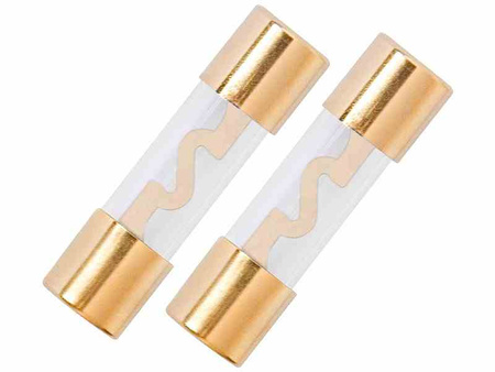 Bezpieczniki szklane AGU 10.3x38mm, 60A, pozłacane, 2 szt.