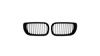 Grill sportowy pojedyncze żeberka Gloss Black BMW 3 E46 Compact Facelift 2001-2005
