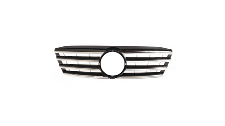 Grill sportowy Gloss Black & Chrome MERCEDES C-Class W203 S203 2000-2007