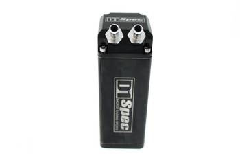 Oil catch tank 0.9L 9mm D1Spec Black Square
