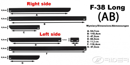 Vw T6 Long listwy boczne
