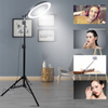 LAMPA PIERŚCIENIOWA STOJĄCA 10" LED 3 TRYBY STATYW PILOT ŁADOWANIE USB RING SELFIE