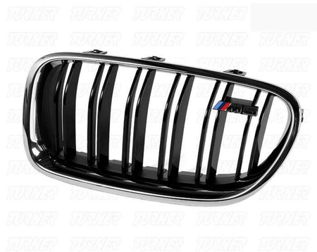 GRILL NERKI BMW F10 F11 10- M5 LOOK BLACK CARBON