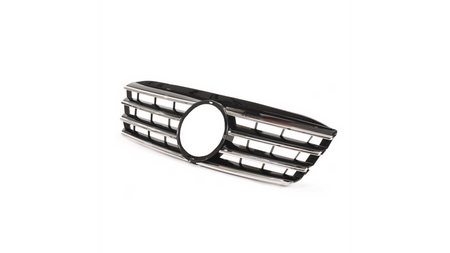 Grill sportowy Gloss Black & Chrome MERCEDES C-Class W203 S203 2000-2007