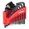 Klucze IMBUS HEX TORX CRV imbusy zestaw czarne 22 szt. AMIO-04297