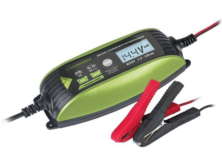 Prostownik z mikroprocesorem do akumulatorów 6V/12V - 2A/4A, 1.2-120 Ah, IP65