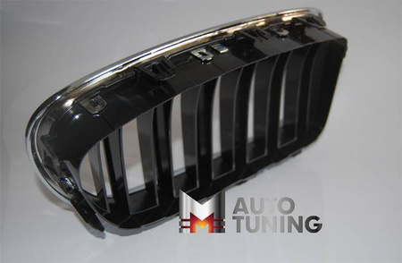GRILL (NERKI) BMW F10/F11 LOOK M5 BLACK/CHROM