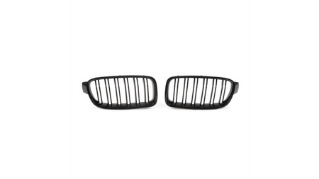 Grill sportowy podwójne żeberka Gloss Black BMW 3 F30 F31 2011-2019