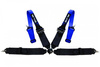Pasy sportowe SLIDE Quick 4p 2"+3" Blue-Black