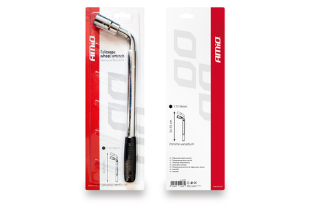 Klucz do kół teleskopowy TWW 17 mm 19 mm AMIO-01037