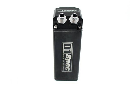 Oil catch tank 0.9L 9mm D1Spec Black Square