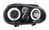 Reflektory lampy przednie VW Golf IV BLACK RINGI