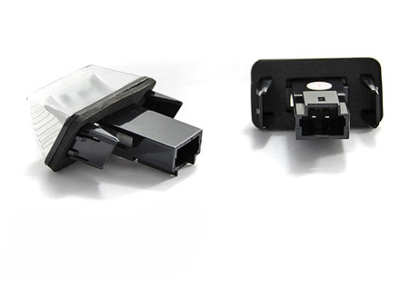 Lampki rejestracji Peugeot 206 306 307 Partner, Citroen C3 C5 Xara Berlingo Saxo