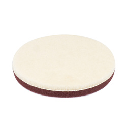 Pad polerski wełniany futro polerskie hard twardy na rzep 125 mm AMiO-03706