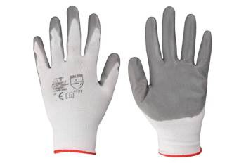 Rękawice robocze powlekane szarym nitrylem