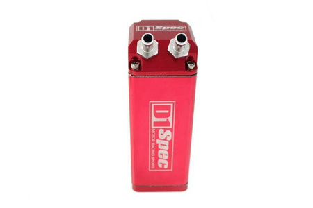 Oil catch tank 0.9L 9mm D1Spec Red Square