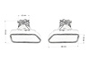 Końcówka tłumika 185x85mm wejście 67mm BMW F10