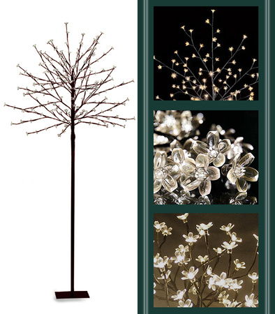 DRZEWKO DEKORACYJNE LED ŚWIECĄCE ŚWIĄTECZNE 150 CM