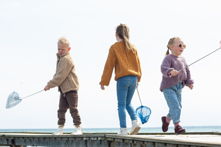 Siatka teleskopowa FOLLOW the duck - Błękitny