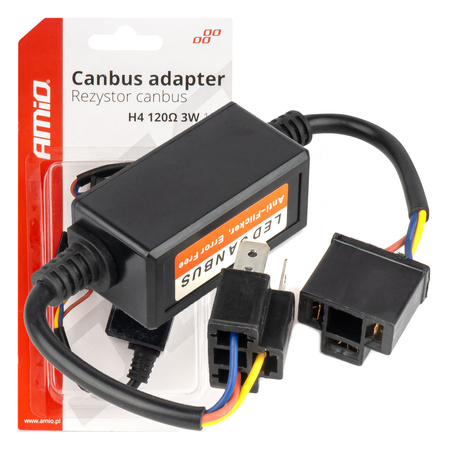 Rezystor CANBUS opornik do żarówek LED 3W 120? H4 AMIO-04127