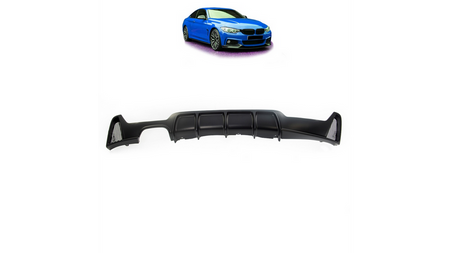 Tylny dyfuzor Matt Black BMW 4 F32 F33 F36 2013-obecnie