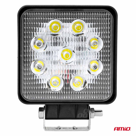 Lampa robocza halogen LED szperacz AWL07 9 LED 12V 24V AMIO-02421