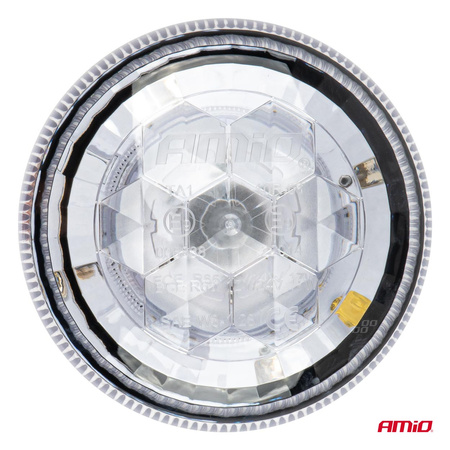 Lampa ostrzegawcza błyskowa kogut 24 LED W25M 12V 24V AMIO-03340