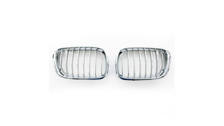 Grill sportowy pojedyncze żeberka All Chrome BMW X5 E53 przed liftem 1999-2003