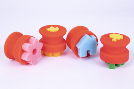 Pieczątki z gąbki Apli Kids - Jumbo