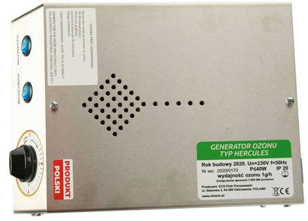 Generator ozonu ozonator HERCULES