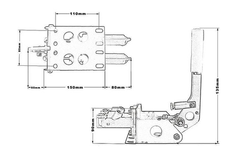 Hamulec ręczny hydrauliczny TurboWorks 2 Pompy Typ-4