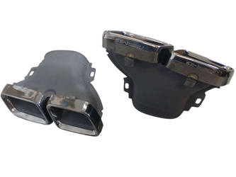 Końcówki tłumika wydechu Mercedes W213, GLC X253 czarne