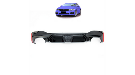 BMG30957CSSLL - Tylny dyfuzor Gloss Black BMW 5 G30 F90 G31 2017-2023