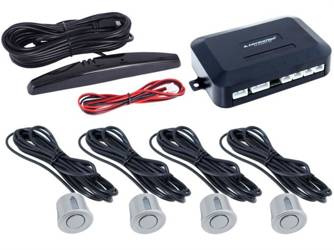 System wspomagania parkowania z wyświetlaczem LED, 4 srebrne sensory