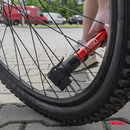 Pompka ręczna rowerowa PU01 AMIO-02145