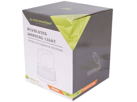 Lampa ostrzegawcza obrotowa 24V magnetyczna, pomarańczowa