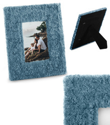 RAMKA NA ZDJĘCIE 21 X 26 CM FUTRZANA DESIGNERSKA REGULOWANA OZDOBNA DO WNĘTRZ