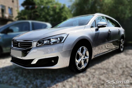 Nakładka na zderzak tylny do PEUGEOT 508 SW (Carbon Fiber)