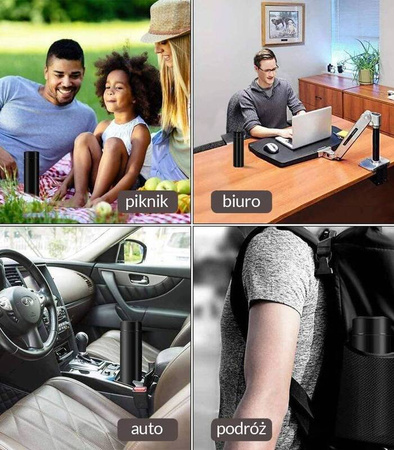 KUBEK TERMICZNY SMART Z WYŚWIETLACZEM LED 500ML TERMOS BIDON