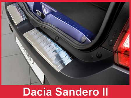 Nakładka na zderzak tylny do DACIA SANDERO 2 (Stal)