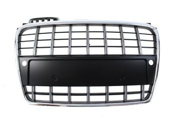 GRILL AUDI A4 B7 S8-STYLE CHROME-BLACK (05-08) PDC