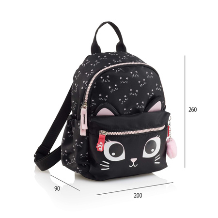 Mały plecak Miquelrius - Czarny Kot 5L