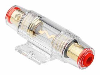 Oprawa bezpiecznika szklanego AGU do 80A z przyłączami na przewód 10-21 mm2